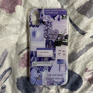 Purple Collage iPhone Case